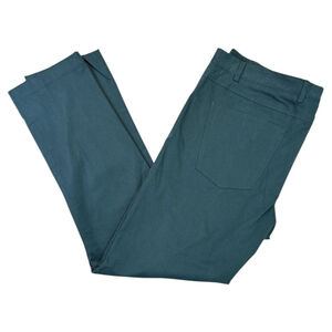 SANTORELLI Cotton Stretch Brushed Twill Luigi Pants Teal Size 40
